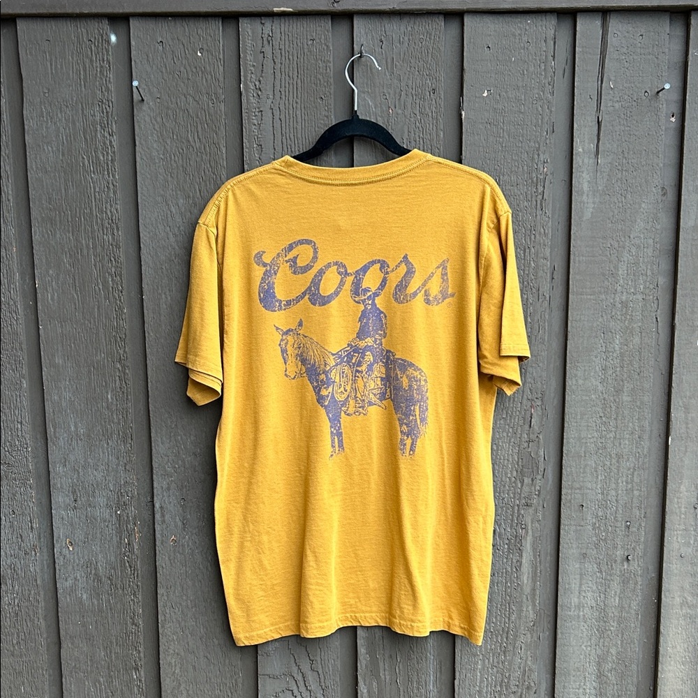 Coors Banquet Cowboy Tee – Western Graphic (Unisex Large) - Picture 5 of 7